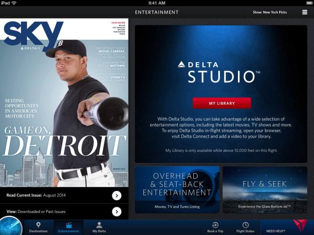 Delta Updates Its iOS Apps to Stream In-Flight Entertainment
