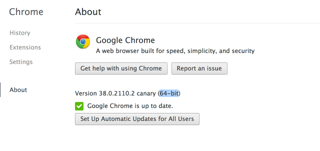 Google Chrome Canary for Mac OS X is Now 64-Bit