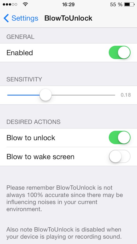 BlowToUnlock Tweak Lets You Unlock Your iOS Device by Blowing at It