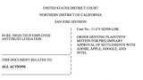 U.S. Judge Rejects $324.5 Million Settlement Between Apple, Google, Intel and Adobe