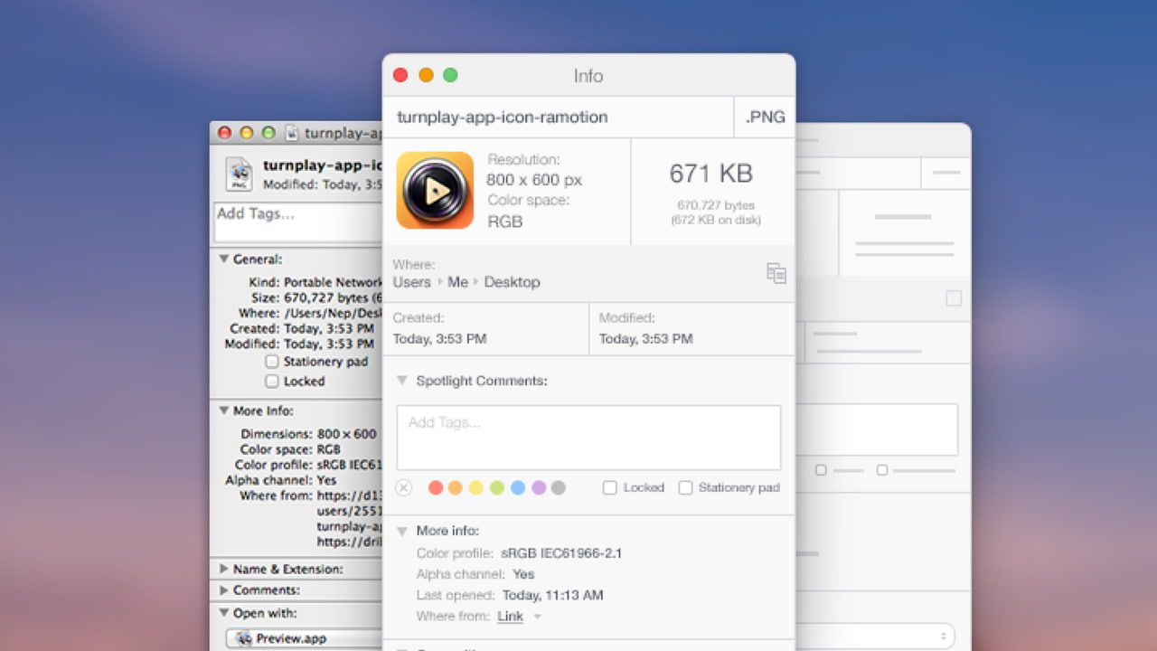 Concept Redesigns the Finder 'Get Info' Window [Images] - iClarified