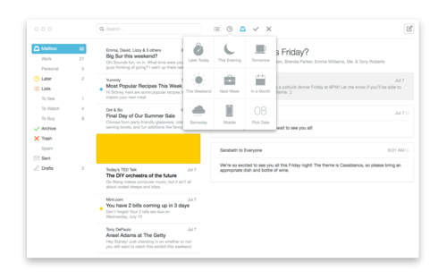 Mailbox for Mac Reaches Public Beta With Draft Support, Snooze to Desktop