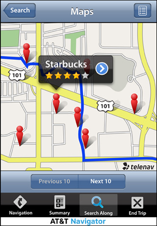 AT&T Releases Navigation App for iPhones