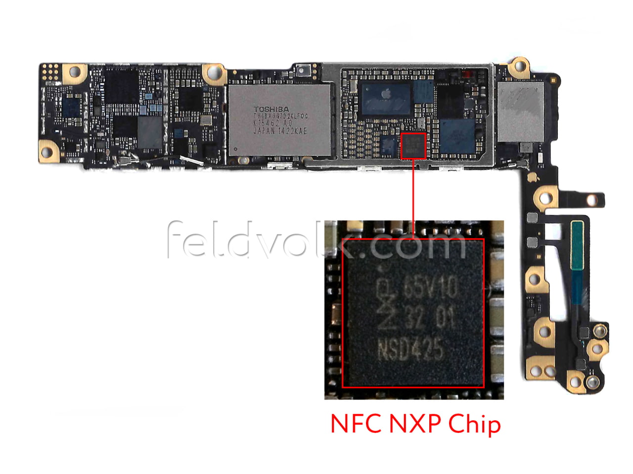 Leaked iPhone 6 Logic Board Reveals A8 Processor, NXP NFC Chip, and