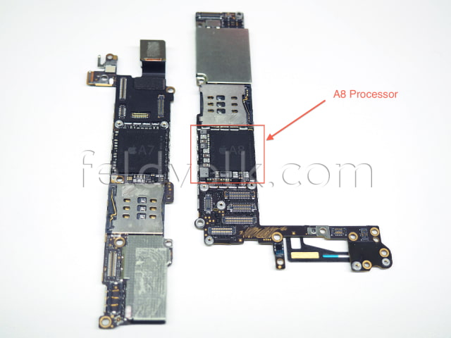 Leaked iPhone 6 Logic Board Reveals A8 Processor, NXP NFC Chip, and AVAGO Chip! [Photos]