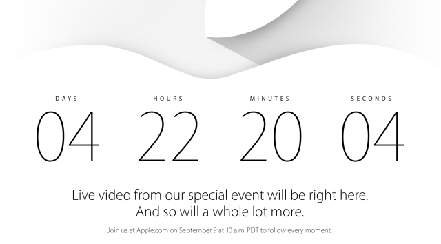 Apple to Live Stream Its September 9th Press Event