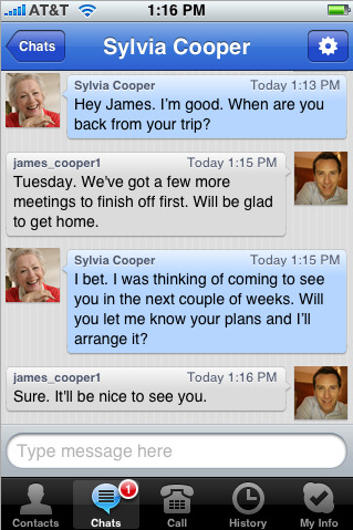 Skype v1.1 for iPhone 新增簡訊與語音留言功能