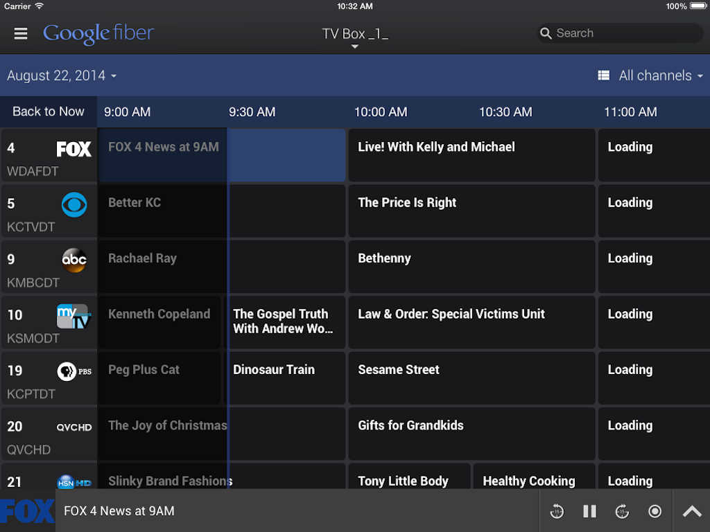 Google Fiber App Now Lets You Create Custom Guides for Your Favorite TV Channels