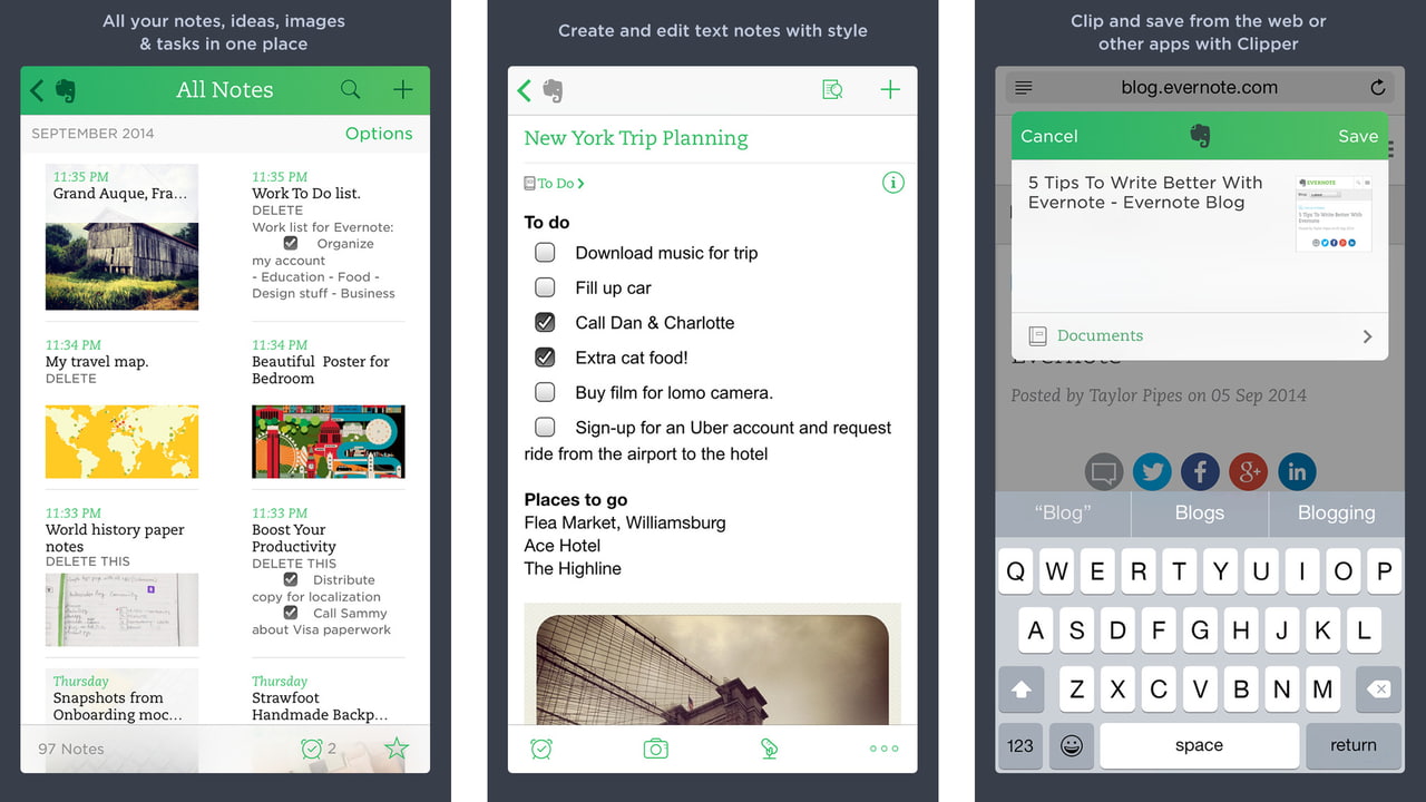 Evernote for iOS Updated With Touch ID Support for Unlocking Accounts ...