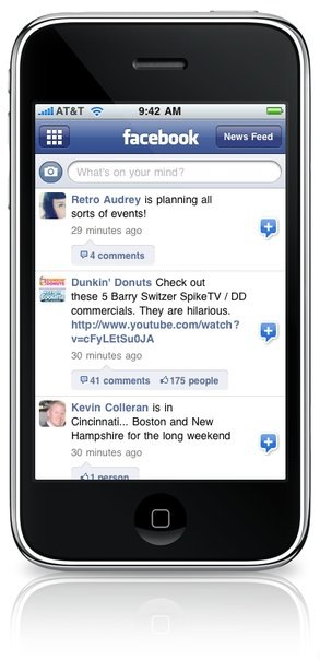 New Version of Facebook for iPhone OS 3.0 Gets More Features