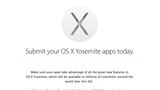 Apple Asks Developers to Submit Their OS X Yosemite Apps