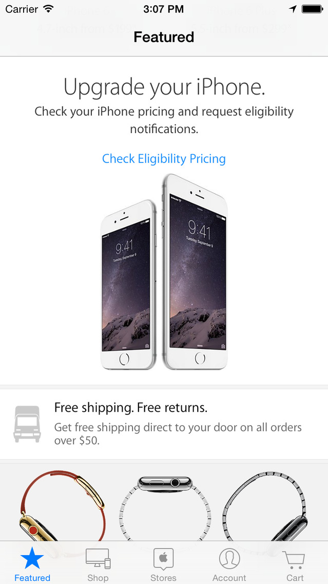 Apple Updates Its Apple Store App With Support for the iPhone 6