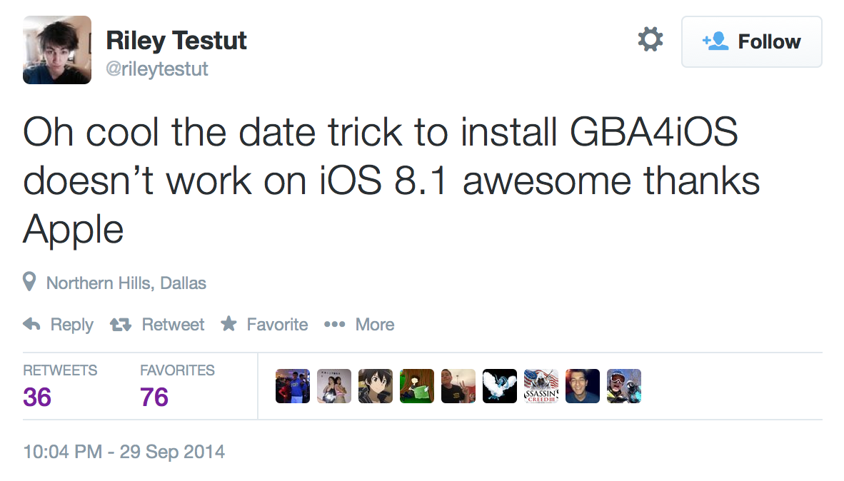 iOS 8.1 Beta Kills the &#039;Date Trick&#039; Used to Install Emulators and Unapproved Apps