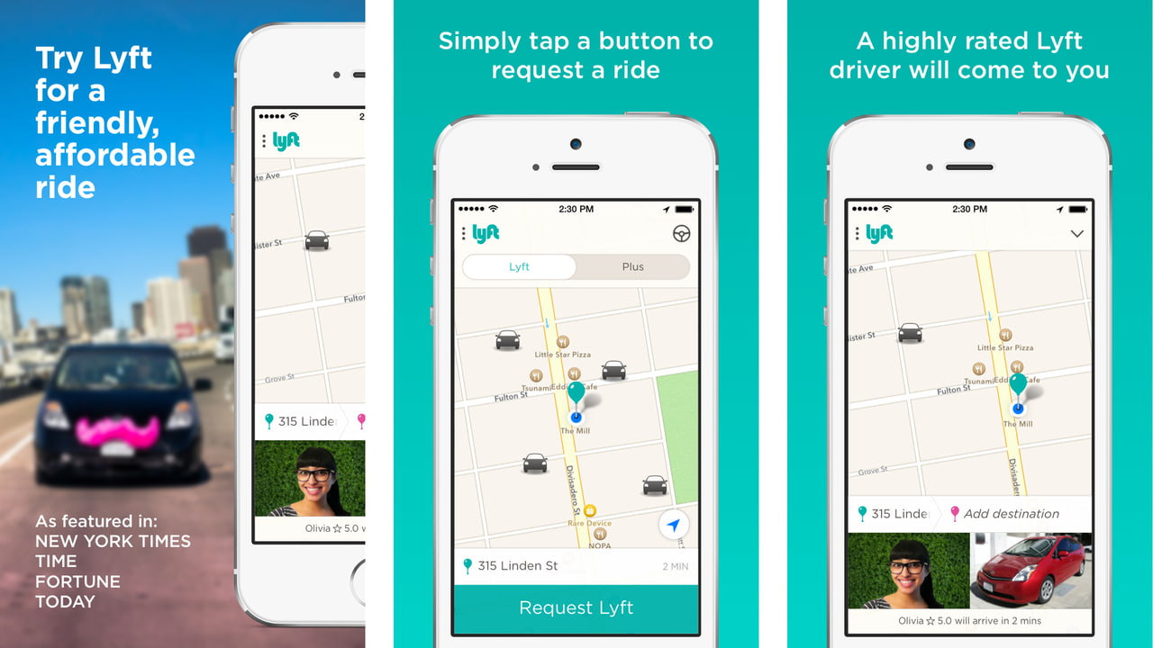 Lyft Ride Sharing Lyft Ridesharing App Updated With Apple Pay Integration - iClarified