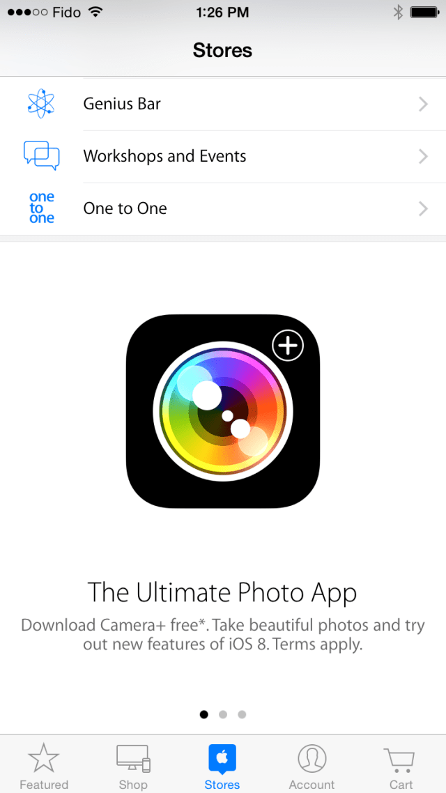 Apple Offers Camera+ as a Free Download Via the Apple Store App