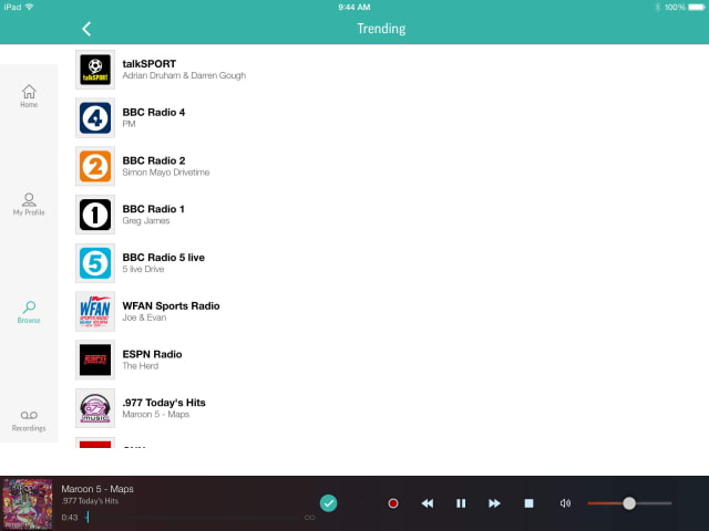 TuneIn Radio Pro Gets iPhone 6 and iPhone 6 Plus support, Hold and Resume, Threaded Playback