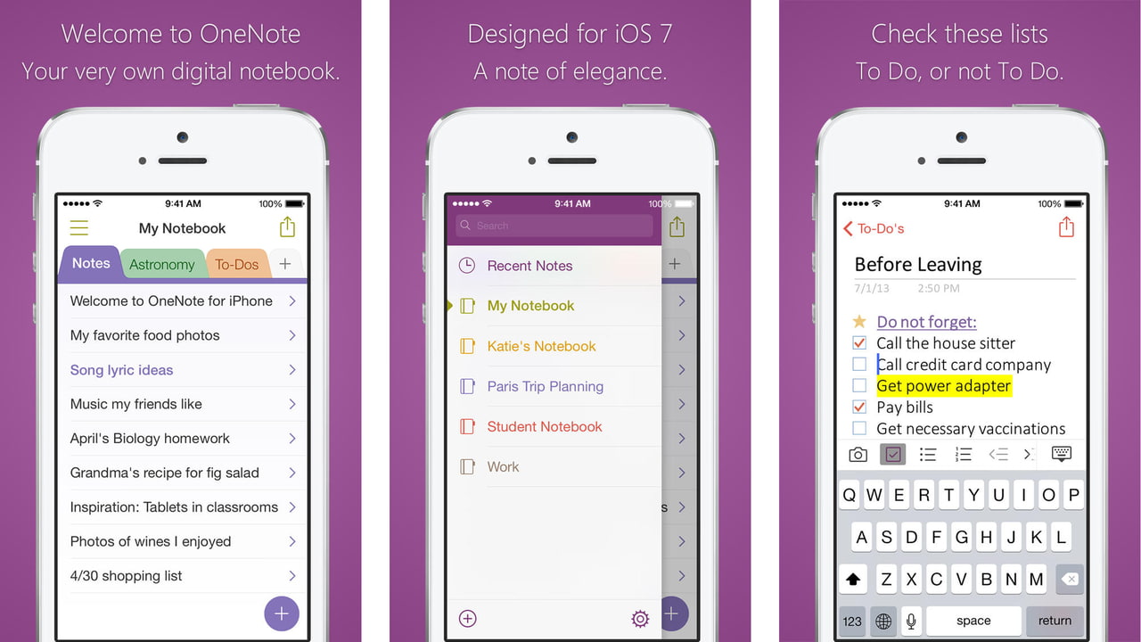 Microsoft OneNote App Gets Support for Touch ID and iPhone 6, Ability ...