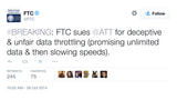 FTC Sues AT&T for Deceptive and Unfair Throttling of Users on 'Unlimited' Plans