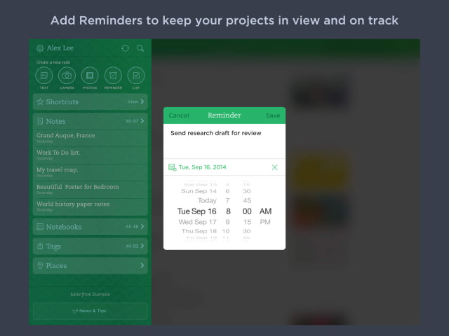 Evernote App Gets &#039;Work Chat&#039;, Premium &#039;Context&#039; Feature