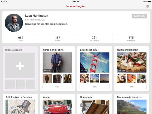 Pinterest App for iOS Gets New Look and Feel, Speed Improvements