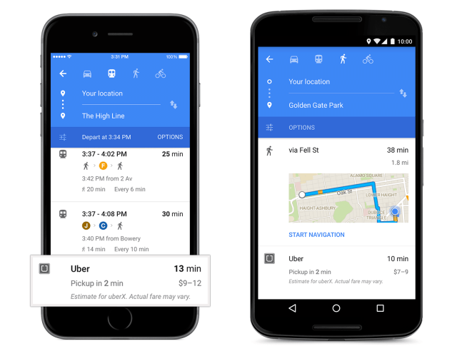 Google Maps for iOS Gets New &#039;Material Design&#039;, Restaurant Reservations, Uber Card