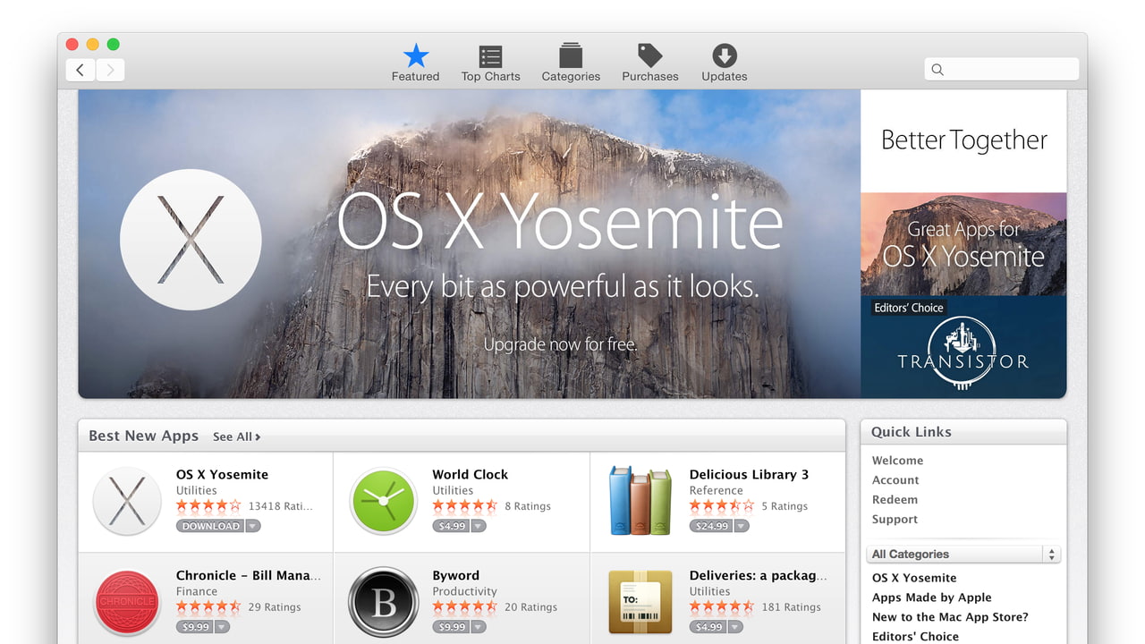 Apple Rolling Out Redesigned Mac App Store for OS X Yosemite - iClarified
