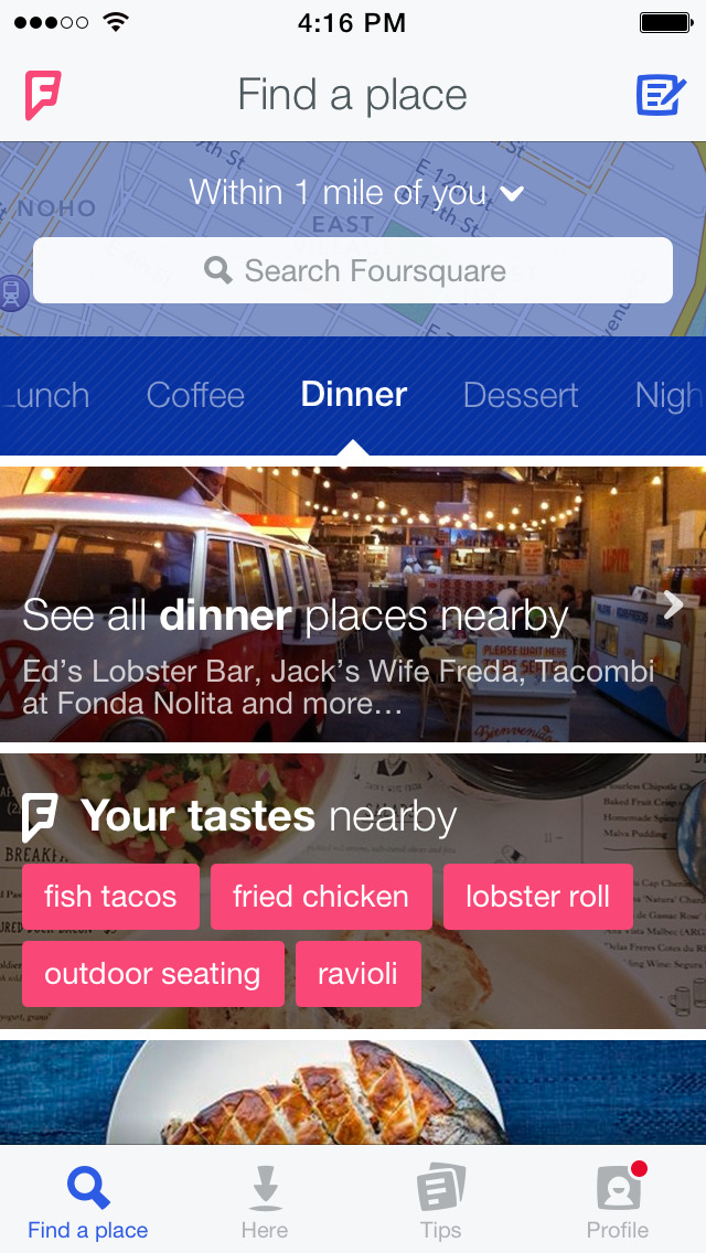 Foursquare App Gets Updated With Notification Actions, 1Password Support