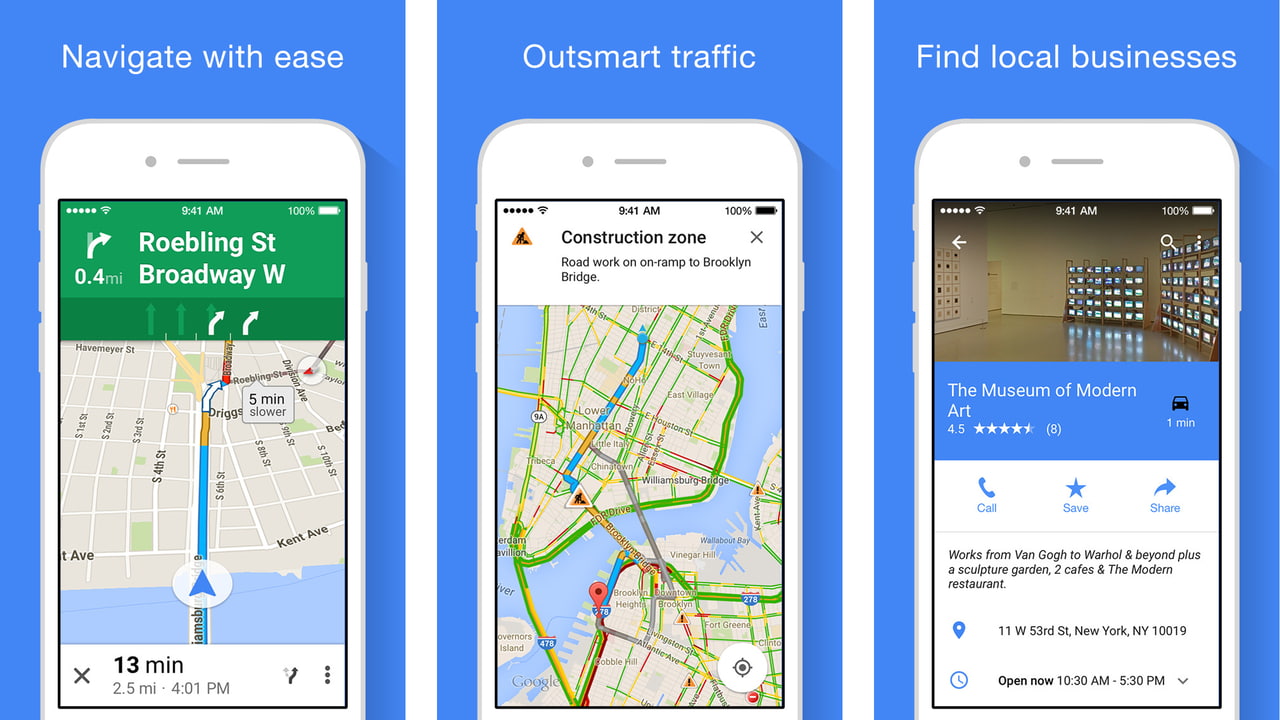New Google Maps App for iOS With Material Design is Now Available in ...