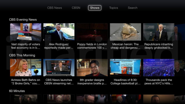 Apple TV Gets &#039;CBS News&#039; Channel Featuring CBSN Digital News Network