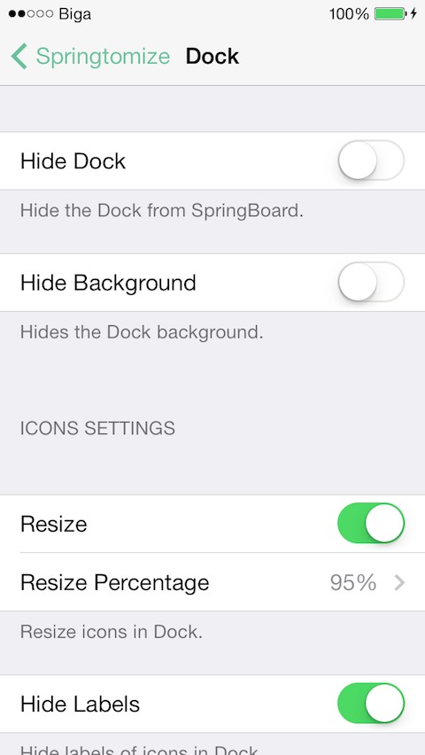 Springtomize 3 Gets iOS 8, iPhone 6, and iPhone 6 Plus Support