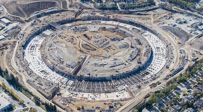 City of Cupertino Posts Updated Aerial Photo of Apple Campus 2 Construction