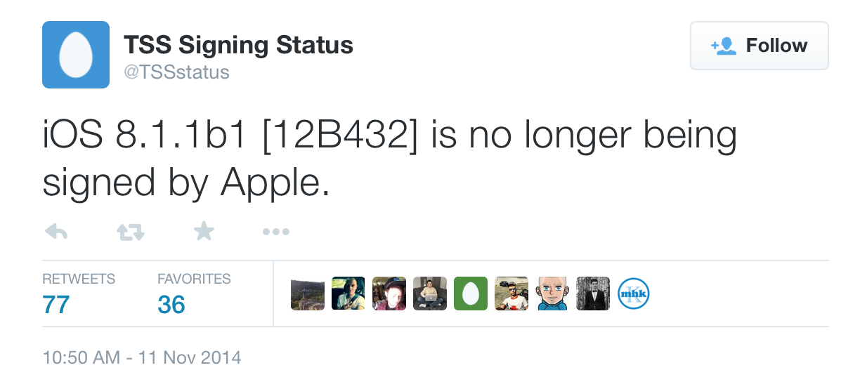 Apple Stops Signing iOS 8.1.1 Beta 1, Public Release Imminent? [Update]