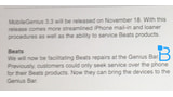 Apple to Facilitate Beats Repairs at the Genius Bar Starting November 18th?