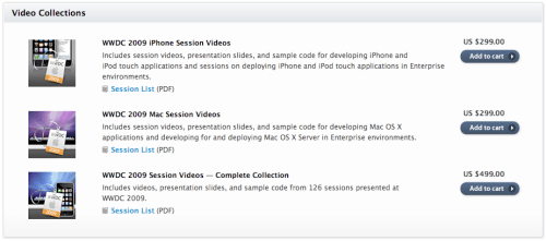 WWDC 2009 Session Videos Available for Purchase