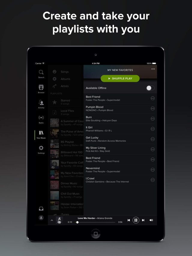 Spotify&#039;s Music Discovery Feature Arrives on the iPad