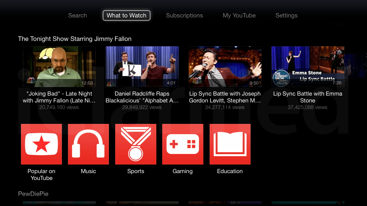 YouTube App for Apple TV Gets Brand New Design, Personalized Content
