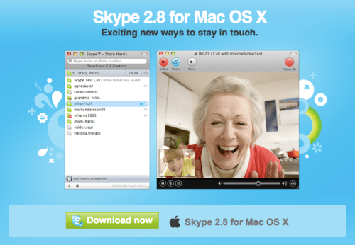 Skype 2.8 Gold Released for Mac OS X