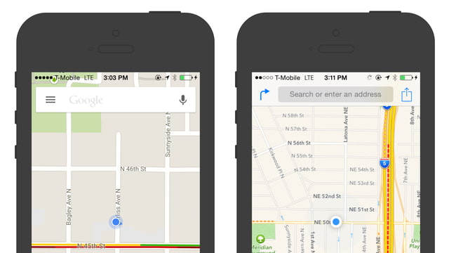 In Depth Design Comparison of Apple Maps vs Google Maps  iClarified