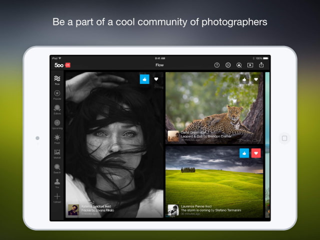 500px App Gets a Built-In Camera, Photo Editing, iPhone 6 Support, More