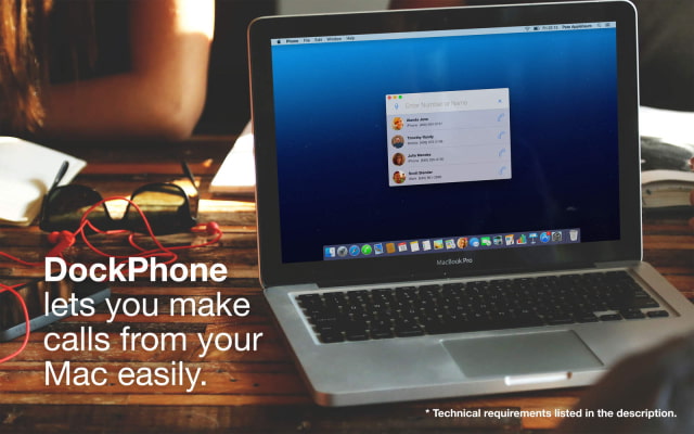 DockPhone Lets You Easily Make Phone Calls From Your Mac