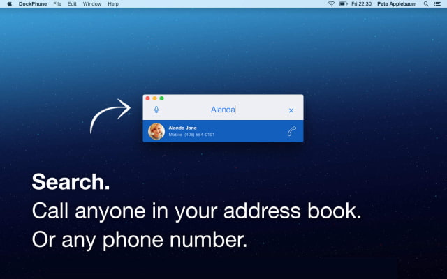 DockPhone Lets You Easily Make Phone Calls From Your Mac