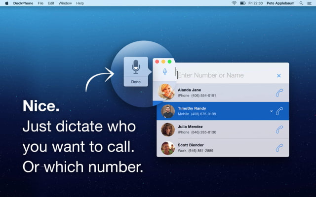 DockPhone Lets You Easily Make Phone Calls From Your Mac