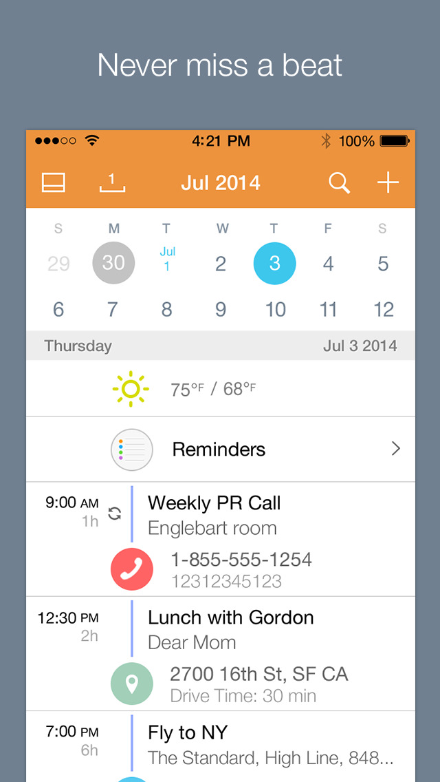 Tempo Smart Calendar App Gets Today Widget, Interactive Notifications, Evening Alert, More