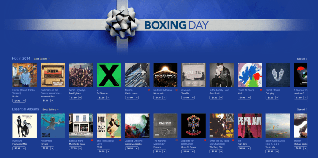 Apple Launches Boxing Day Sale on iTunes Music in Canada