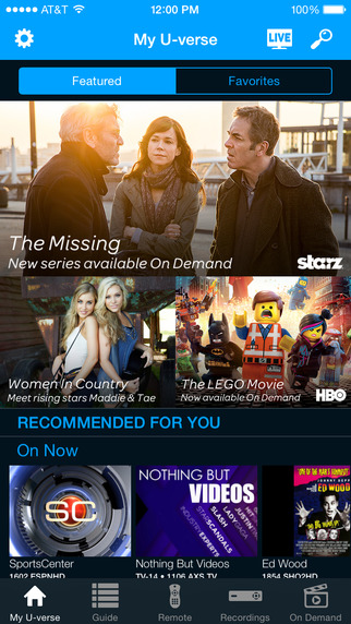 AT&amp;T Releases Completely Redesigned U-verse App for iOS