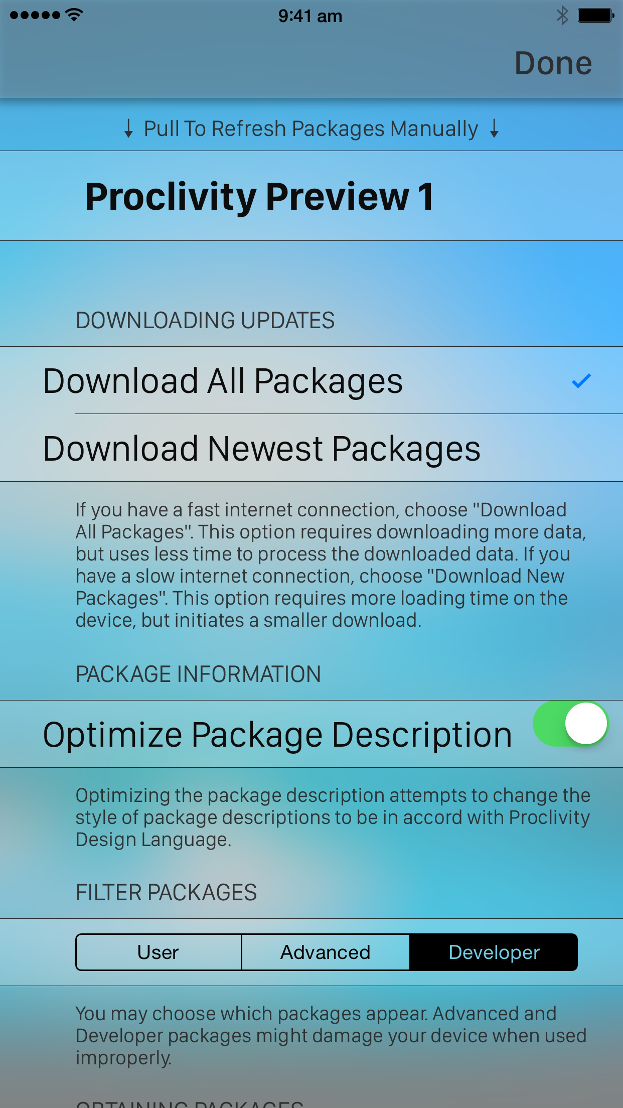 Proclivity is a New Package Manager for Jailbroken Devices