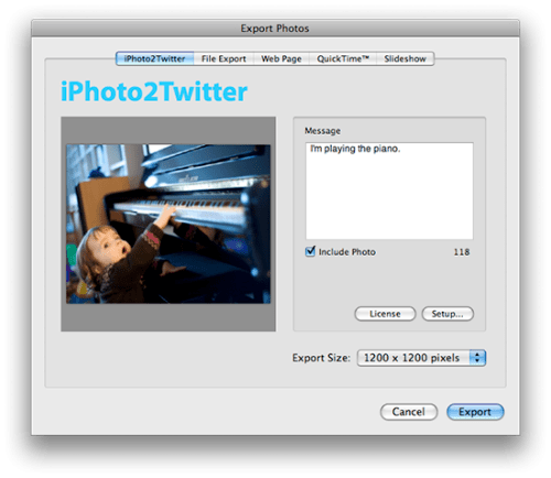 Aperture2Twitter &amp; iPhoto2Twitter 1.5 Released