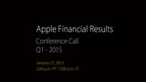 Apple to Report Q1 2015 Earnings on Tuesday, January 27th