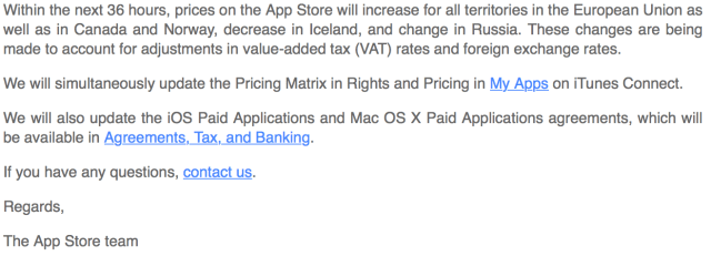 Apple Increasing App Store Prices For All European Union Territories and Canada