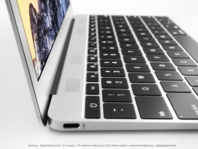 New 3D Renders Show Previously Leaked 12-Inch MacBook Air